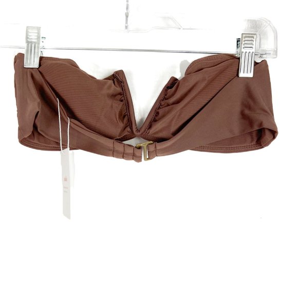 NWT Andie Swim The Scala Top Flat in Espresso Brown Size Large L NEW - Picture 6 of 11
